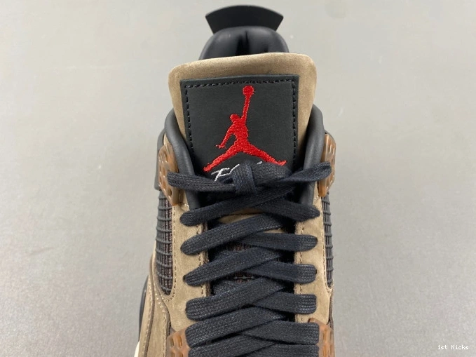 1st Kicks Jordan AJ4-882335 Travis Retro 4 Air Brown TS x Scott 0824